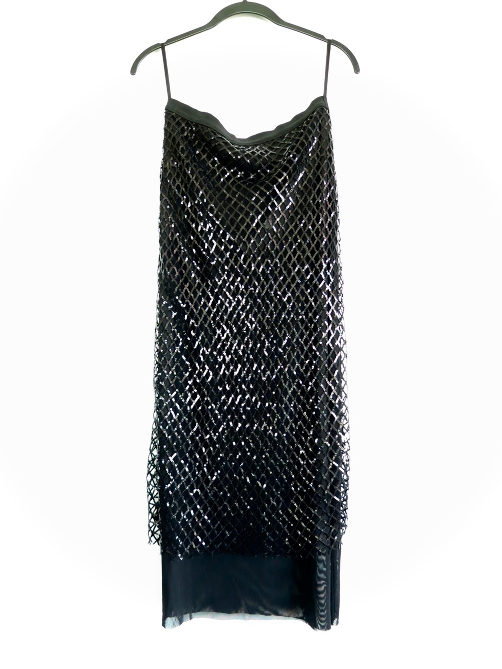 NWT Sequin Netting Midi Skirt
